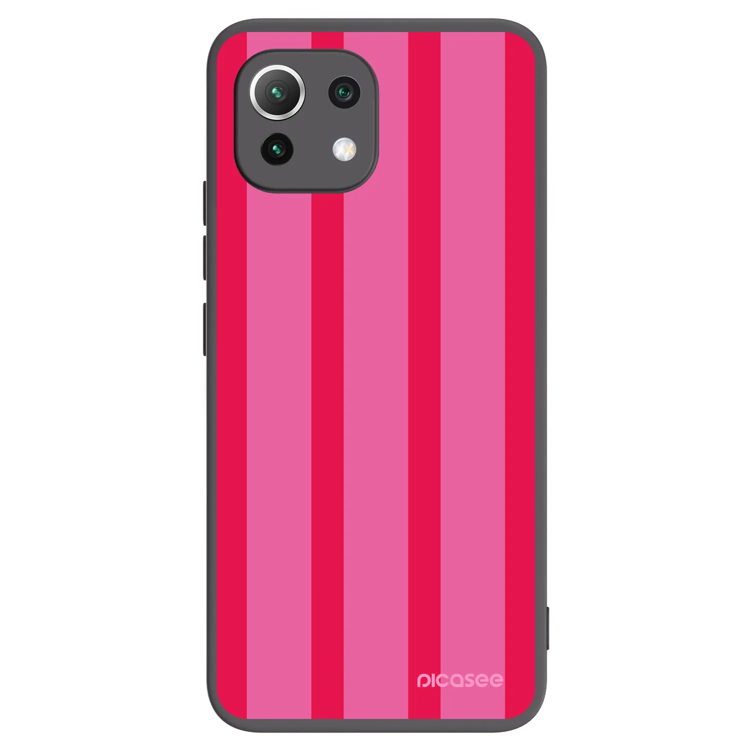 Picasee crna silikonska maskica za Xiaomi Mi 11 Lite - Hot tropic
