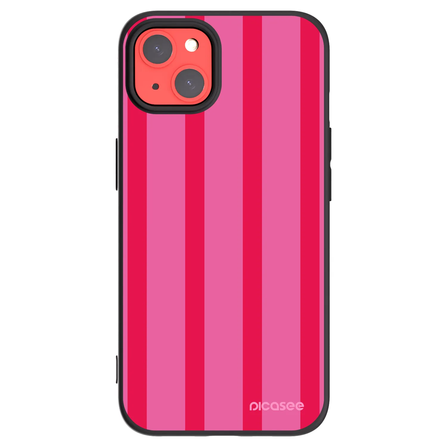 Picasee crna silikonska maskica za Apple iPhone 13 - Hot tropic