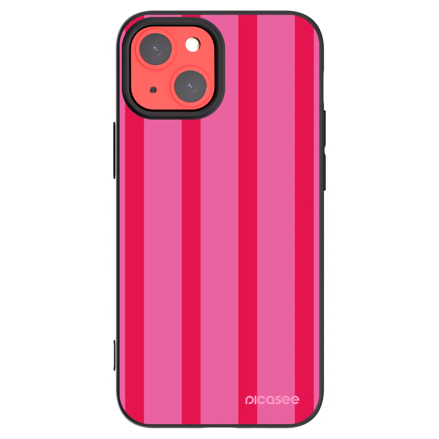Picasee crna silikonska maskica za Apple iPhone 13 mini - Hot tropic