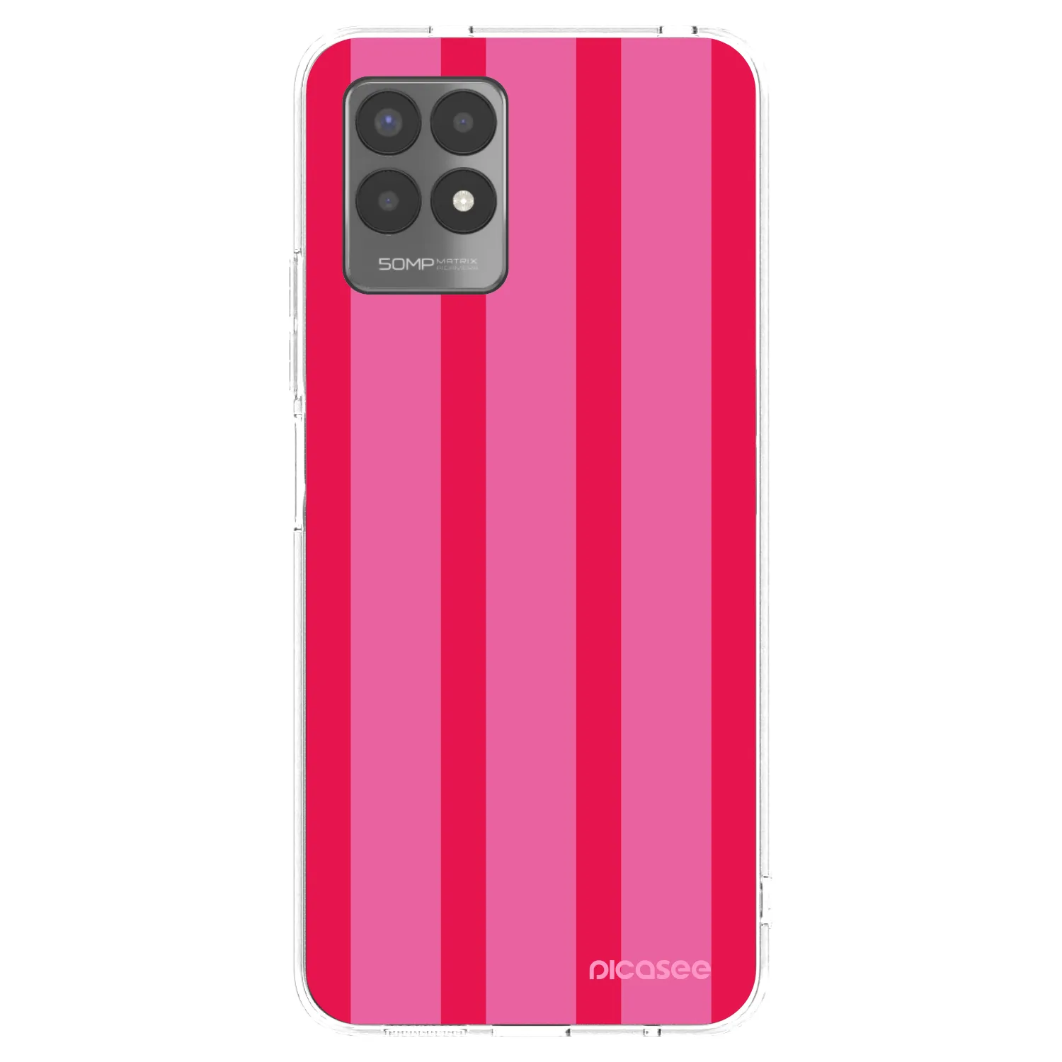 Picasee silikonska prozirna maskica za Realme 8i - Hot tropic