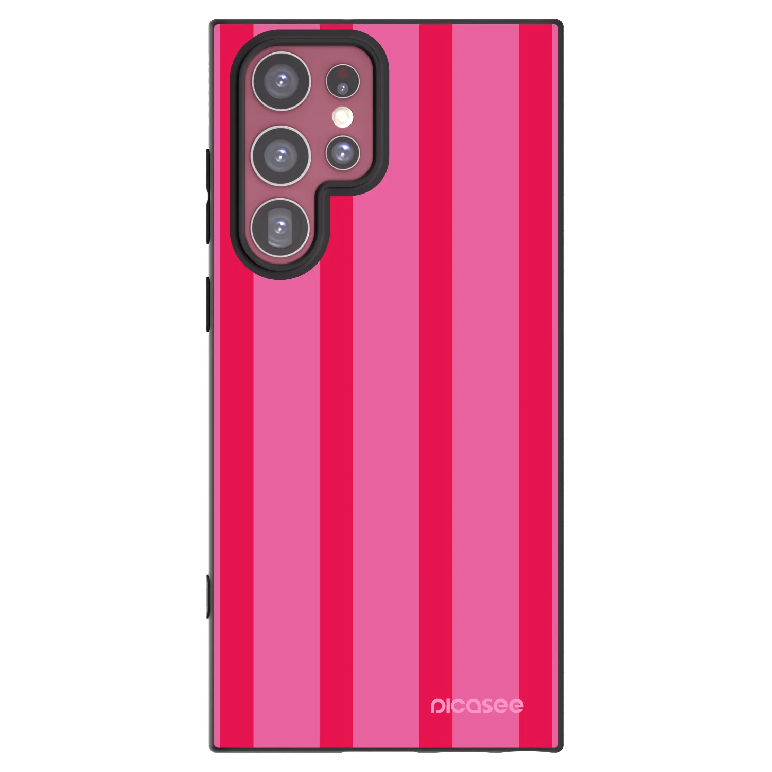Picasee crna silikonska maskica za Samsung Galaxy S22 Ultra 5G - Hot tropic