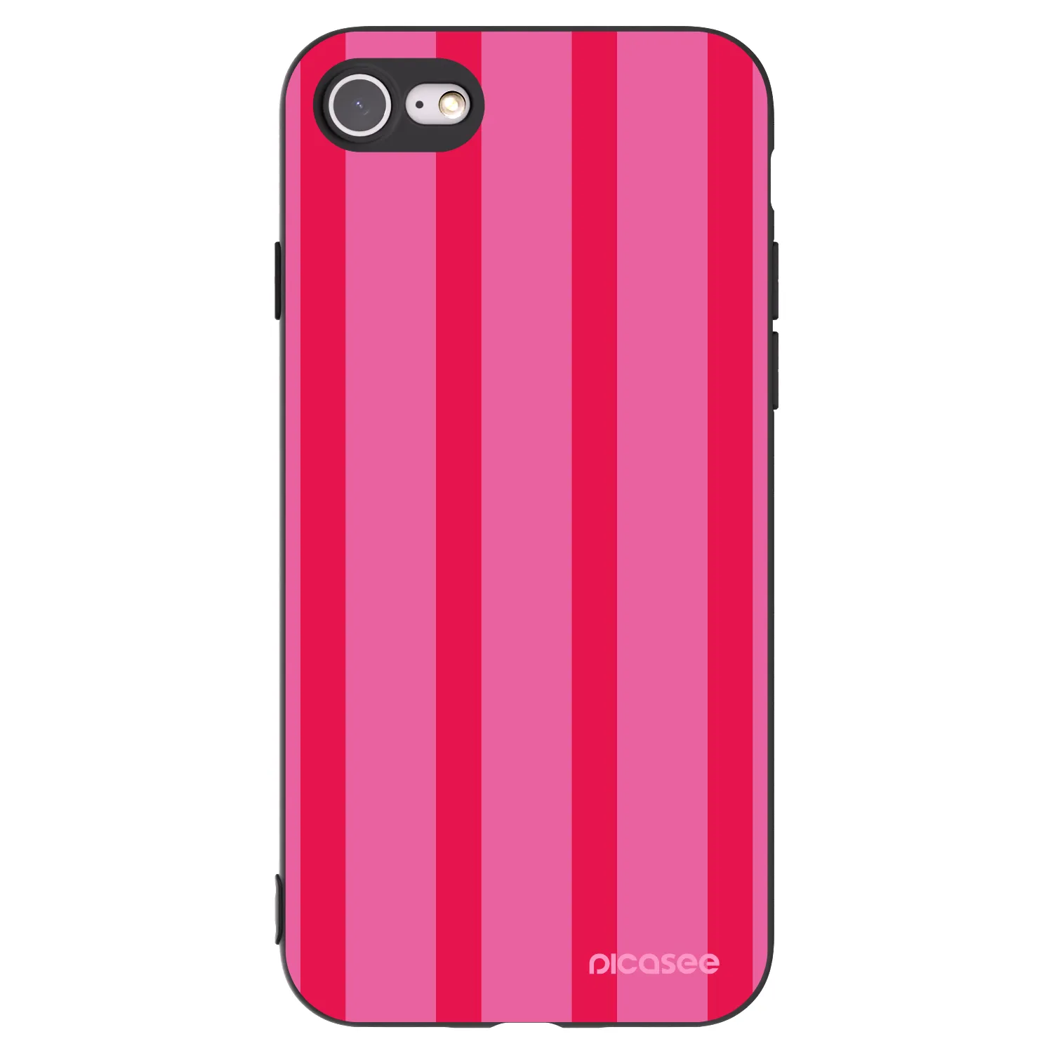 Picasee crna silikonska maskica za Apple iPhone SE 2022 - Hot tropic