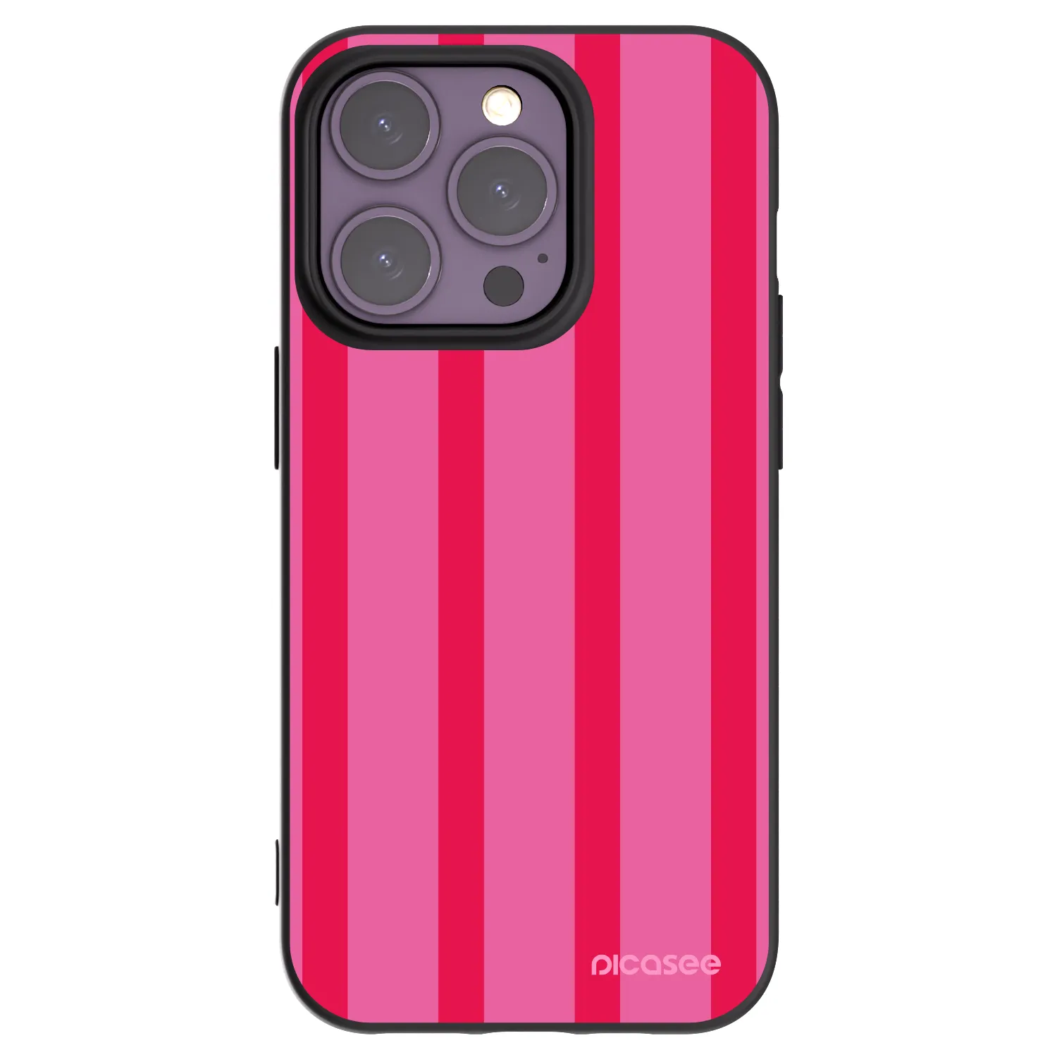 Picasee crna silikonska maskica za Apple iPhone 14 Pro - Hot tropic