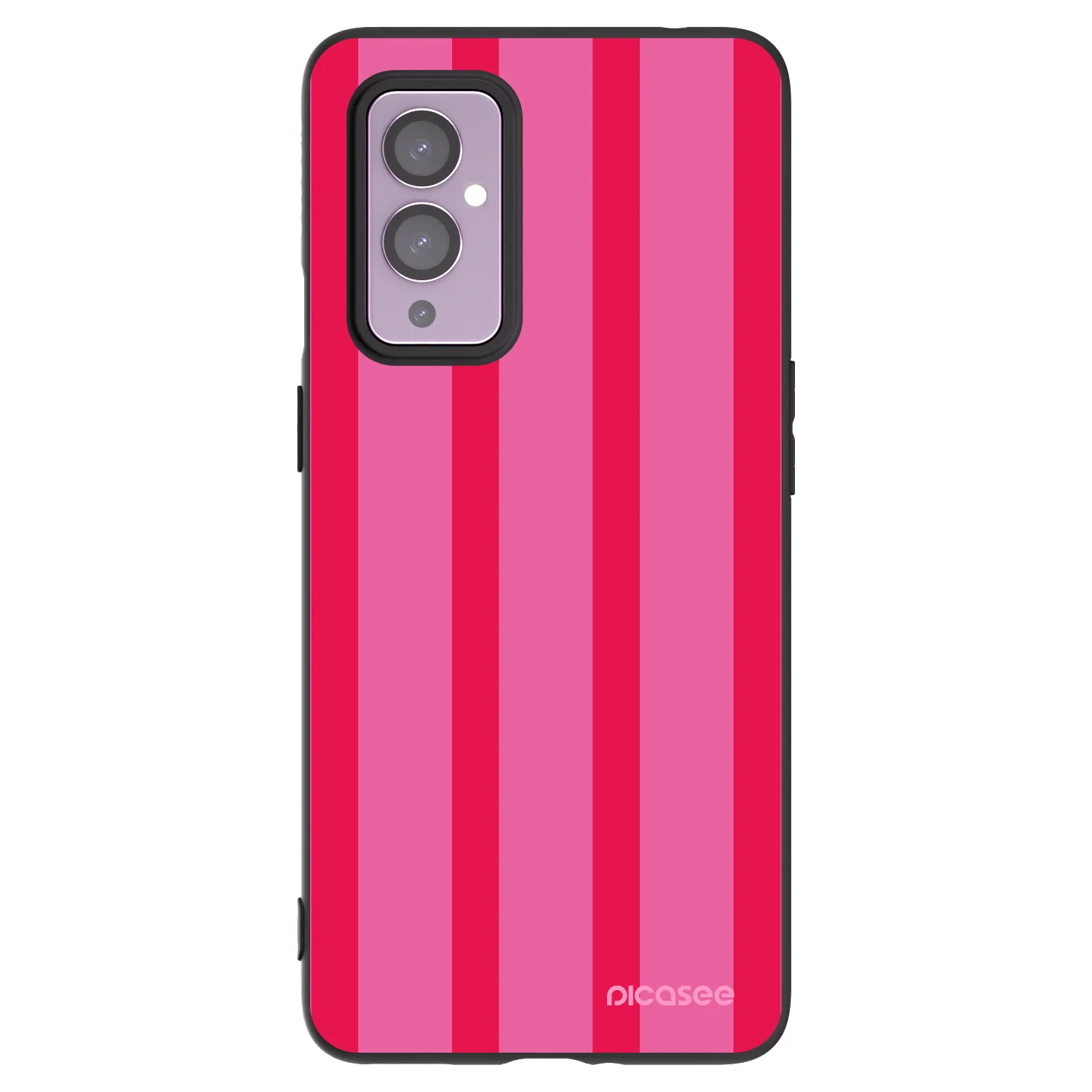 Picasee crna silikonska maskica za OnePlus 9 - Hot tropic