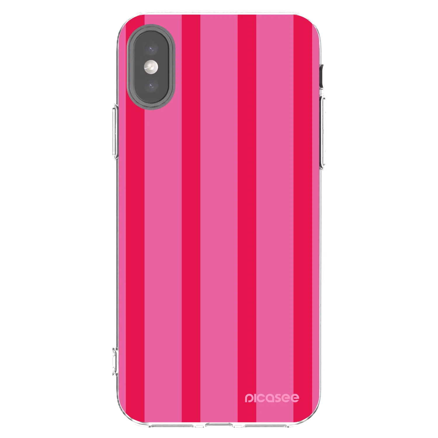 Picasee silikonska prozirna maskica za Apple iPhone X/XS - Hot tropic