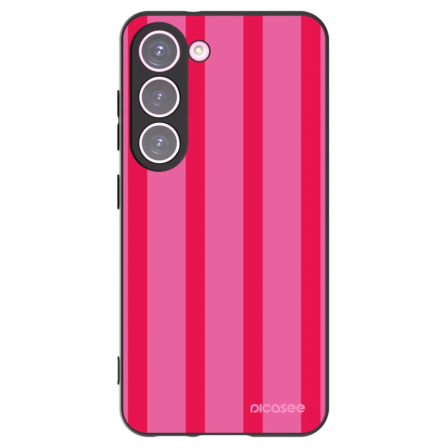 Picasee crna silikonska maskica za Samsung Galaxy S23 5G - Hot tropic