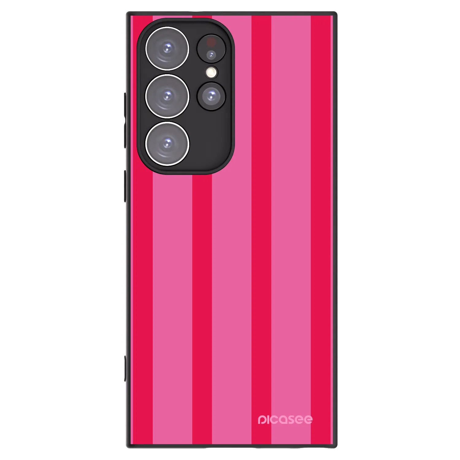 Picasee crna silikonska maskica za Samsung Galaxy S23 Ultra 5G - Hot tropic