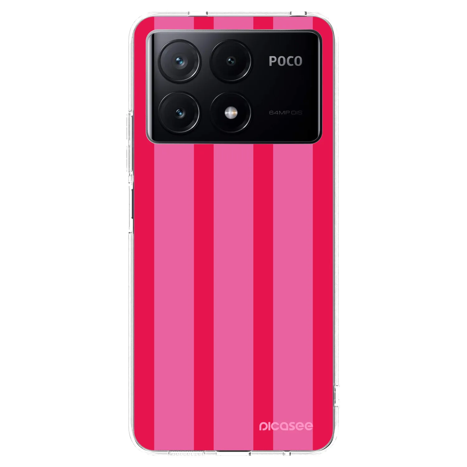 Picasee silikonska prozirna maskica za Xiaomi Poco X6 Pro - Hot tropic