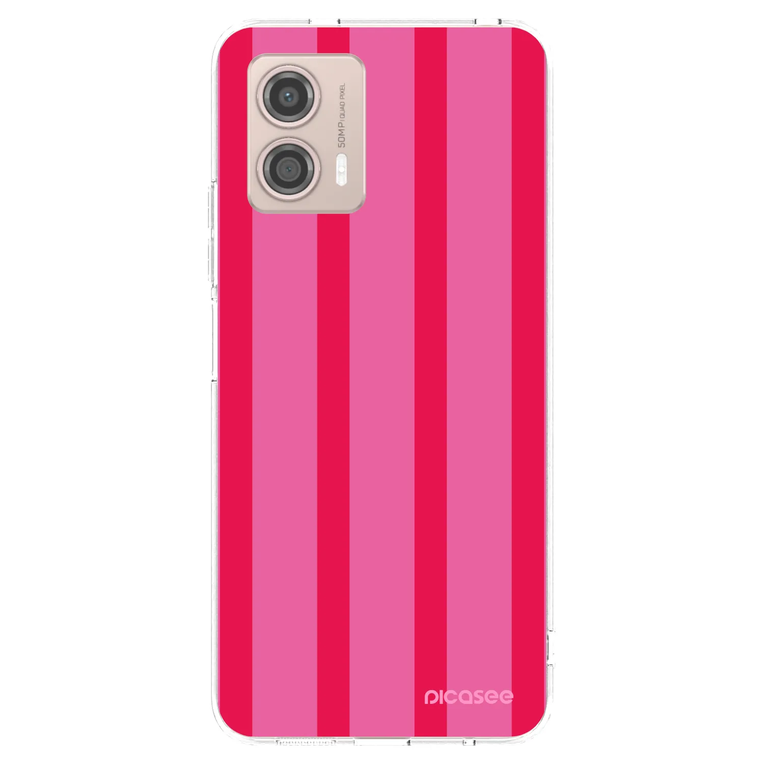 Picasee silikonska prozirna maskica za Motorola Moto G53 5G - Hot tropic