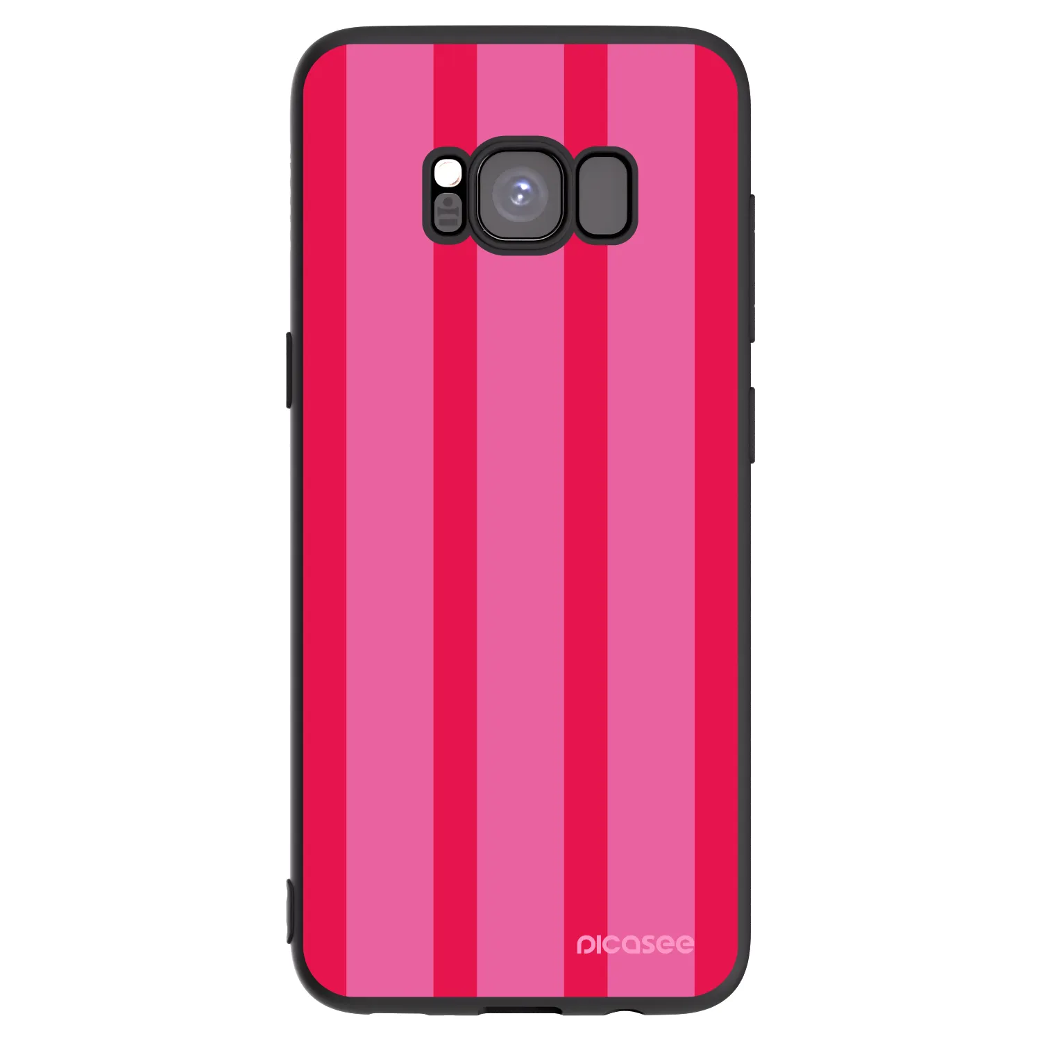 Picasee crna silikonska maskica za Samsung Galaxy S8 G950F - Hot tropic