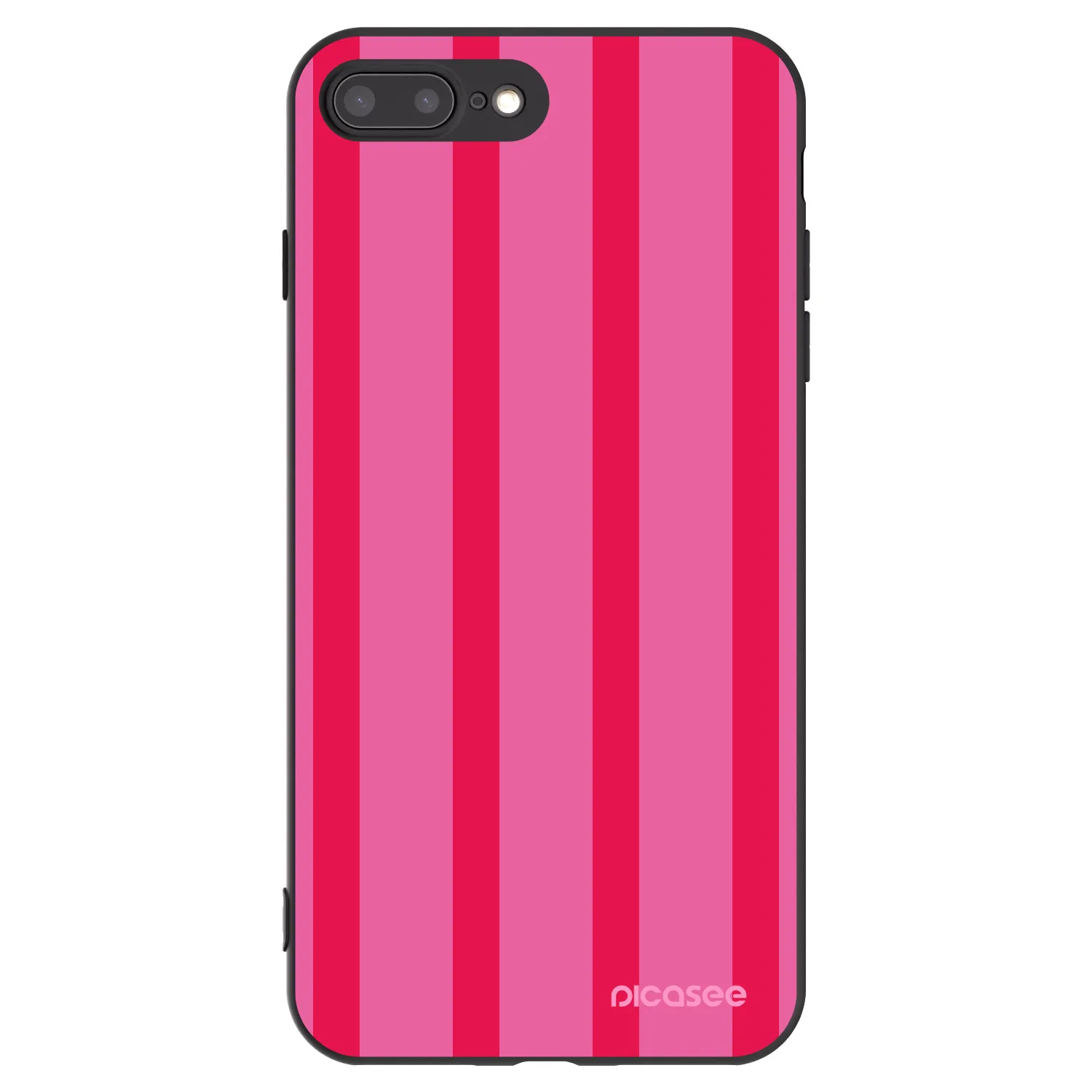 Picasee crna silikonska maskica za Apple iPhone 7 Plus - Hot tropic