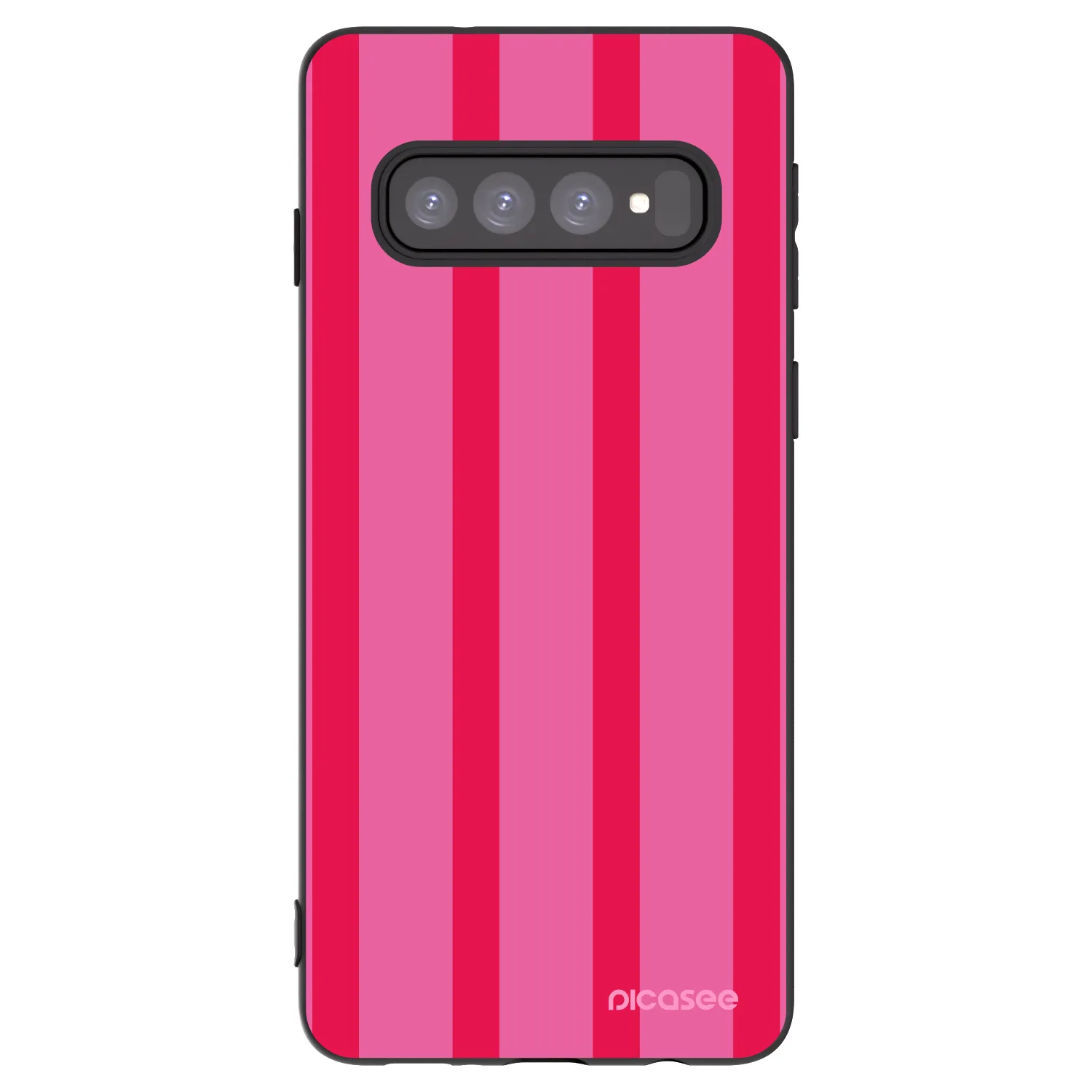 Picasee crna silikonska maskica za Samsung Galaxy S10 G973 - Hot tropic