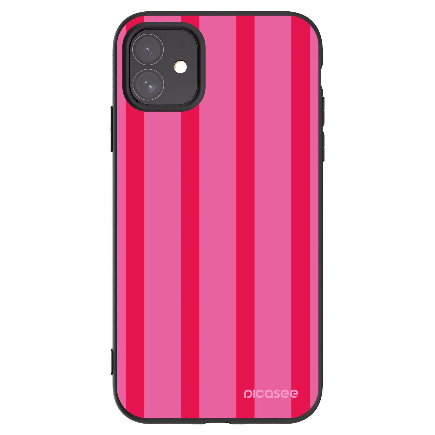 Picasee crna silikonska maskica za Apple iPhone 11 - Hot tropic