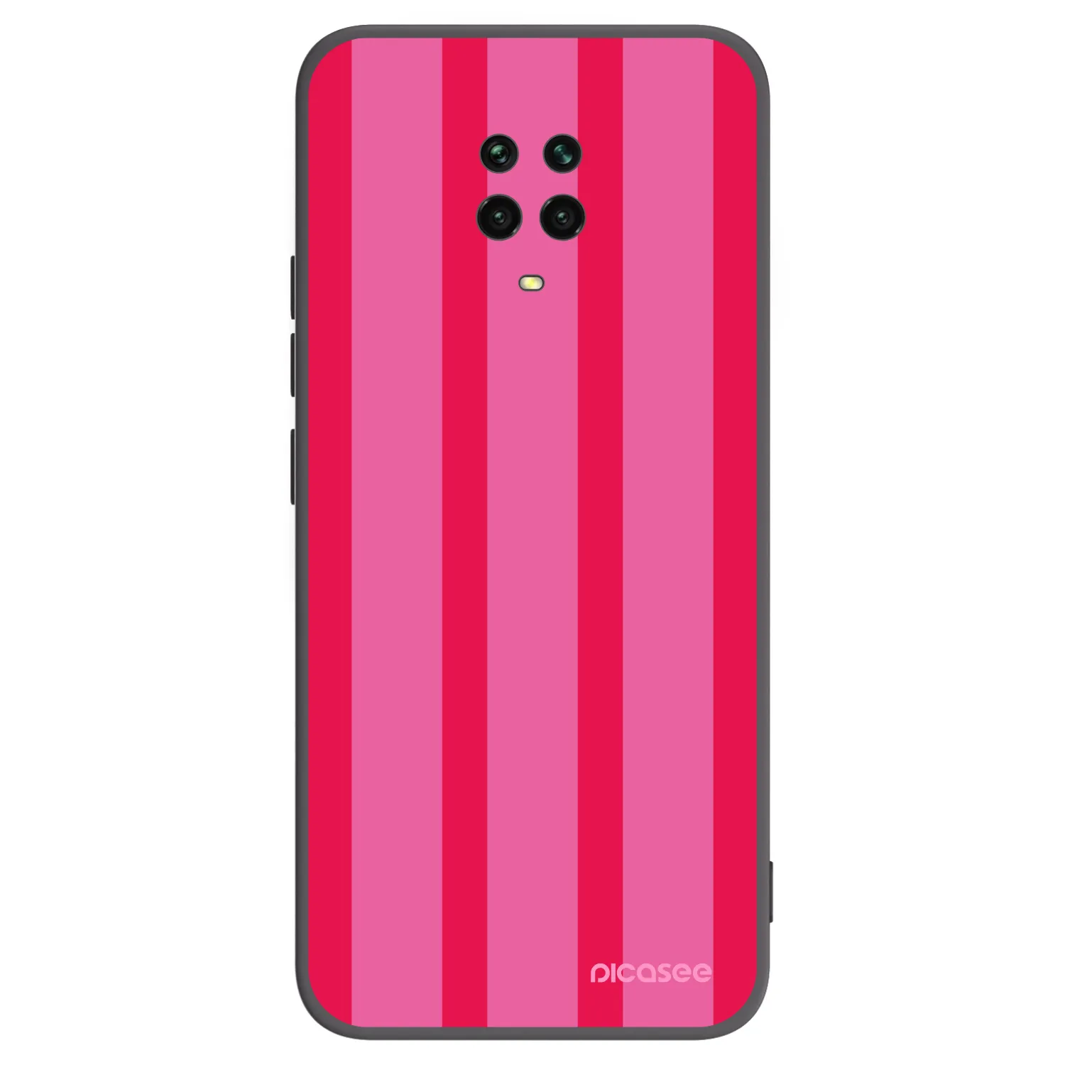 Picasee crna silikonska maskica za Xiaomi Redmi Note 9S - Hot tropic