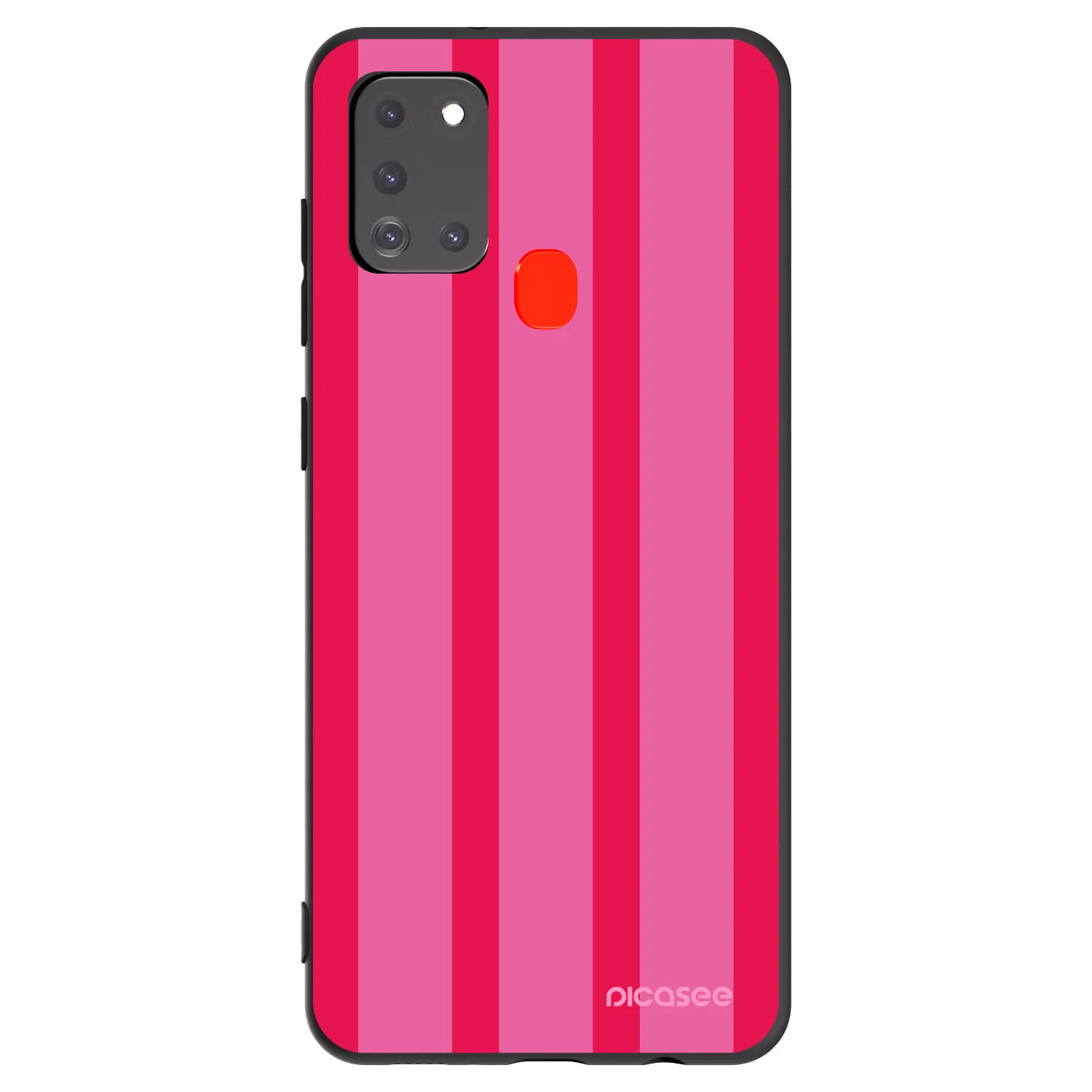 Picasee crna silikonska maskica za Samsung Galaxy A21s - Hot tropic