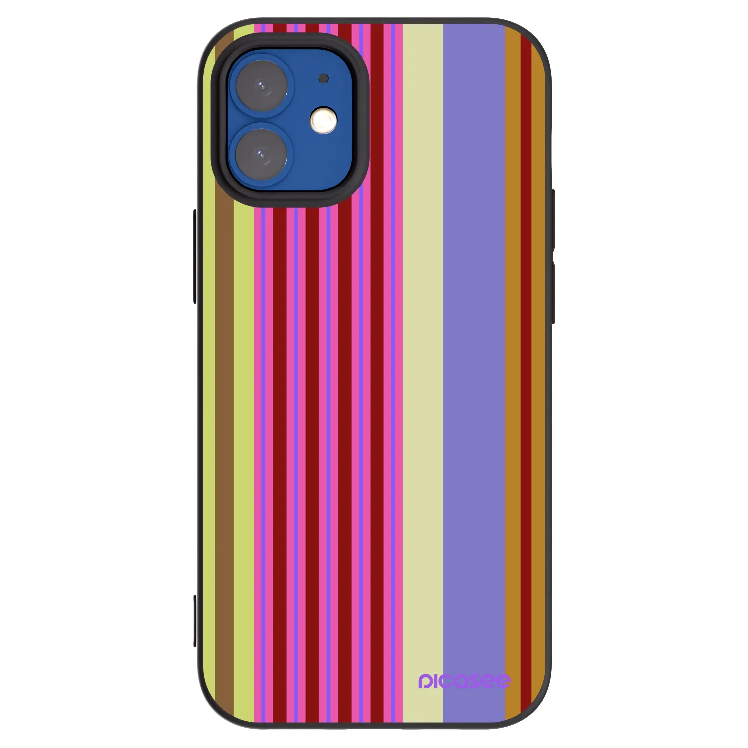 Picasee crna silikonska maskica za Apple iPhone 12 mini - Late checkout