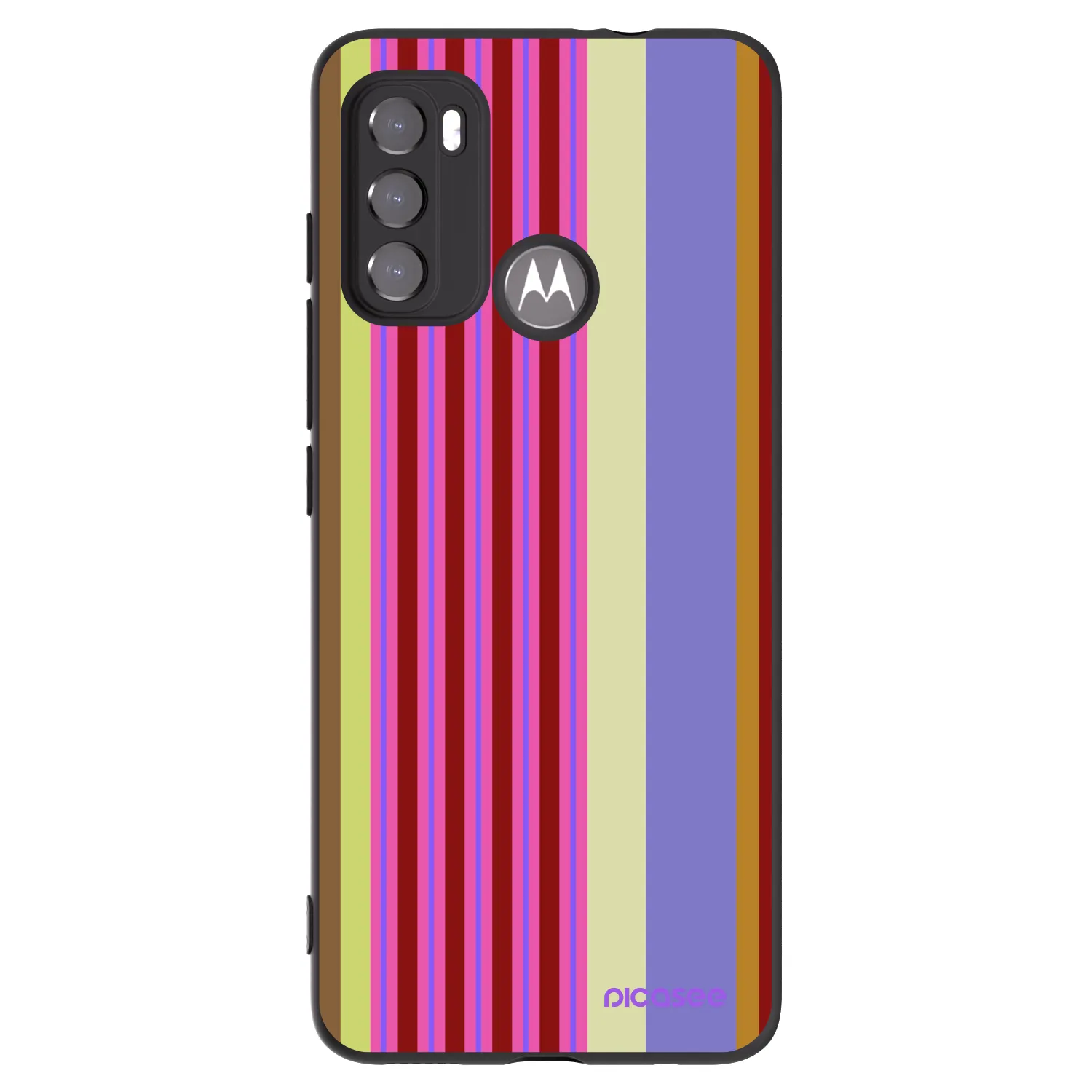 Picasee crna silikonska maskica za Motorola Moto G60 - Late checkout