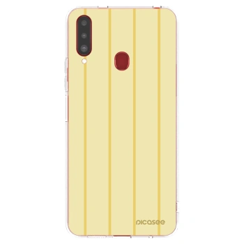 Picasee silikonska prozirna maskica za Samsung Galaxy A20s - Liquid sunshine