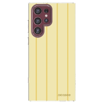 Picasee silikonska prozirna maskica za Samsung Galaxy S22 Ultra 5G - Liquid sunshine