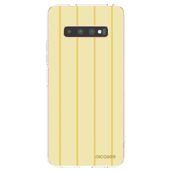 Picasee silikonska prozirna maskica za Samsung Galaxy S10 Plus G975 - Liquid sunshine
