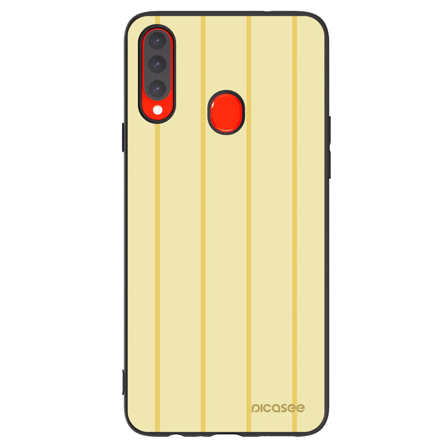 Picasee crna silikonska maskica za Samsung Galaxy A20s - Liquid sunshine