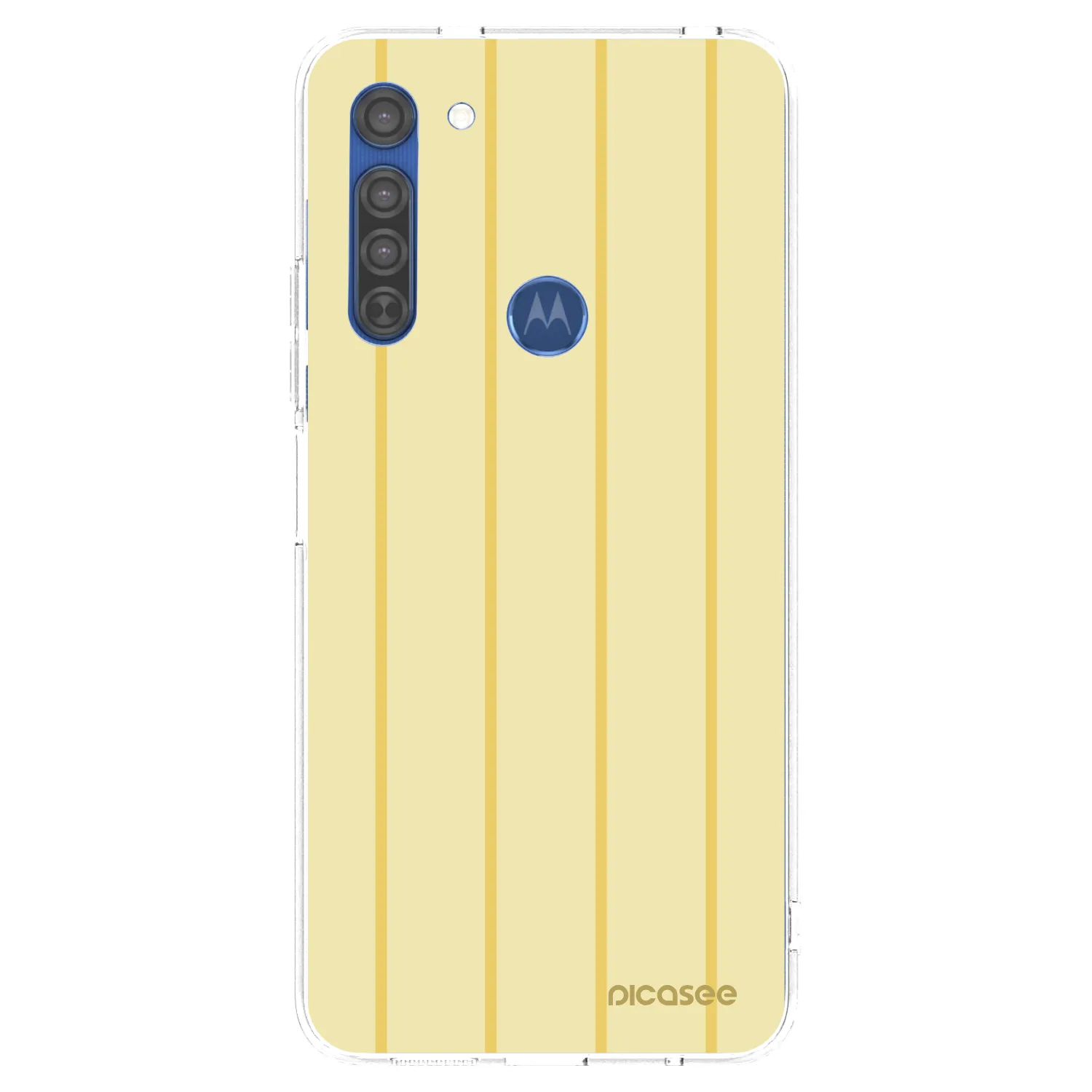 Picasee silikonska prozirna maskica za Motorola Moto G8 - Liquid sunshine