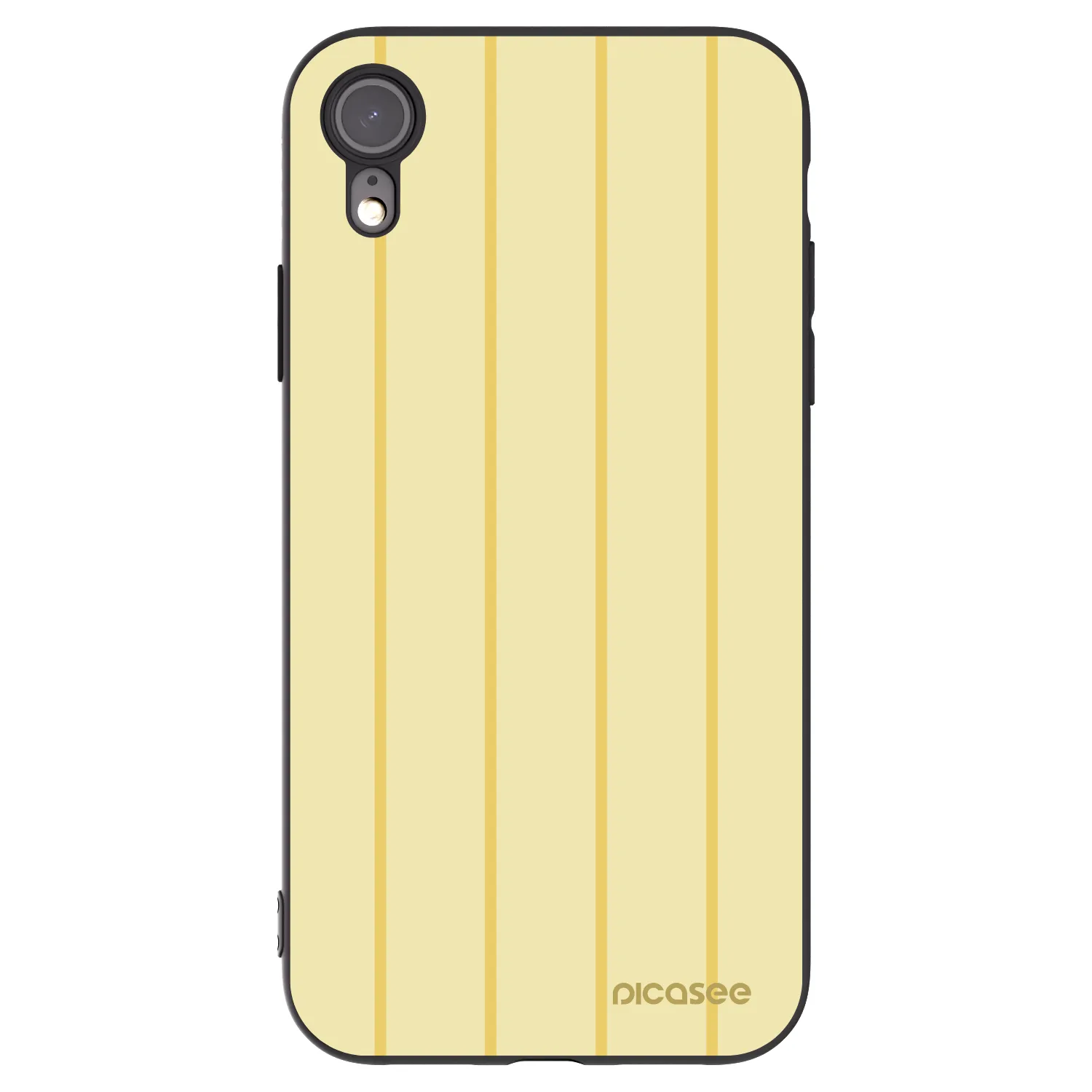 Picasee crna silikonska maskica za Apple iPhone XR - Liquid sunshine