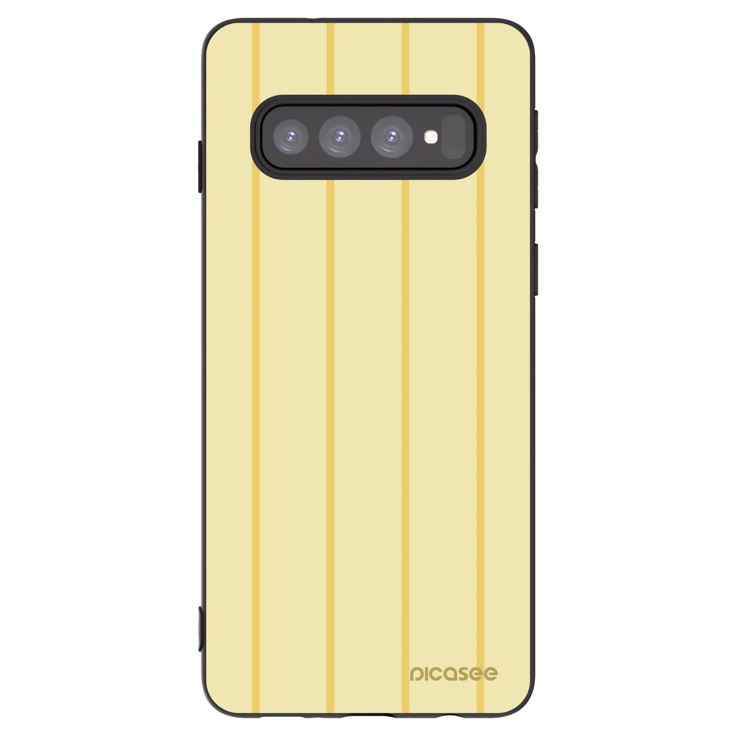 Picasee crna silikonska maskica za Samsung Galaxy S10 G973 - Liquid sunshine