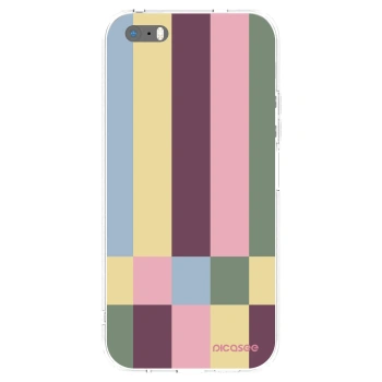 Picasee silikonska prozirna maskica za Apple iPhone 5/5S/SE - Lobby tiles