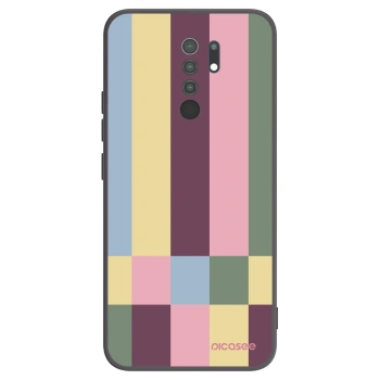 Picasee crna silikonska maskica za Xiaomi Redmi 9 - Lobby tiles