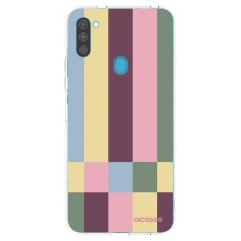 Picasee silikonska prozirna maskica za Samsung Galaxy M11 - Lobby tiles