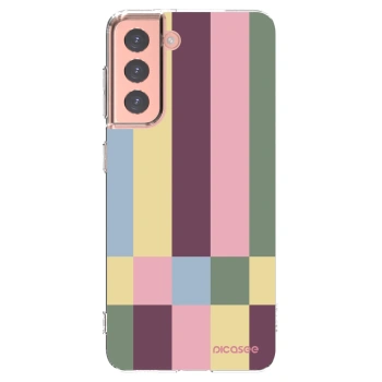 Picasee silikonska prozirna maskica za Samsung Galaxy S21 5G G991B - Lobby tiles