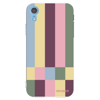 Picasee silikonska prozirna maskica za Apple iPhone XR - Lobby tiles