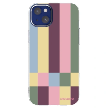 Picasee silikonska prozirna maskica za Apple iPhone 14 Plus - Lobby tiles