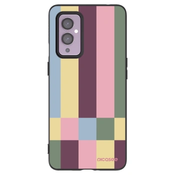Picasee crna silikonska maskica za OnePlus 9 - Lobby tiles