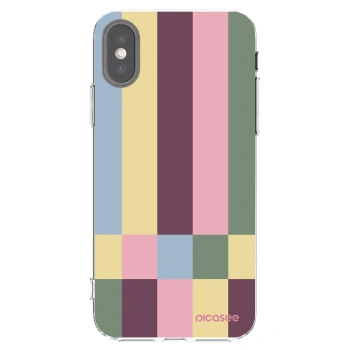 Picasee silikonska prozirna maskica za Apple iPhone X/XS - Lobby tiles