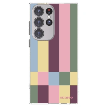 Picasee silikonska prozirna maskica za Samsung Galaxy S23 Ultra 5G - Lobby tiles