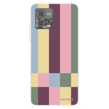 Picasee silikonska prozirna maskica za Motorola Moto G72 - Lobby tiles