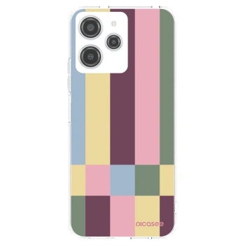 Picasee silikonska prozirna maskica za Xiaomi Redmi 12 4G - Lobby tiles