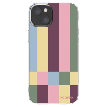 Picasee silikonska prozirna maskica za Apple iPhone 15 Plus - Lobby tiles