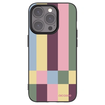 Picasee crna silikonska maskica za Apple iPhone 15 Pro - Lobby tiles