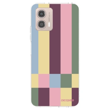 Picasee silikonska prozirna maskica za Motorola Moto G53 5G - Lobby tiles