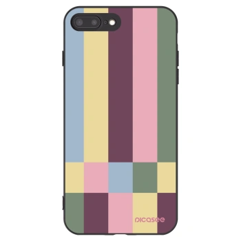 Picasee crna silikonska maskica za Apple iPhone 7 Plus - Lobby tiles