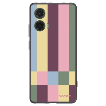 Picasee crna silikonska maskica za Motorola Moto G35 5G - Lobby tiles