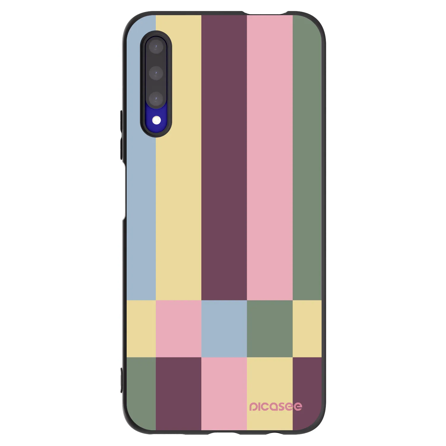 Picasee crna silikonska maskica za Honor 9X Pro - Lobby tiles