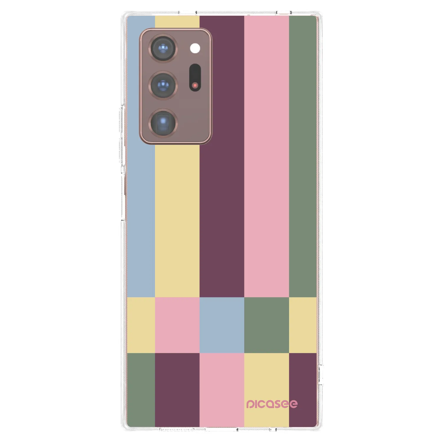 Picasee silikonska prozirna maskica za Samsung Galaxy Note 20 Ultra - Lobby tiles