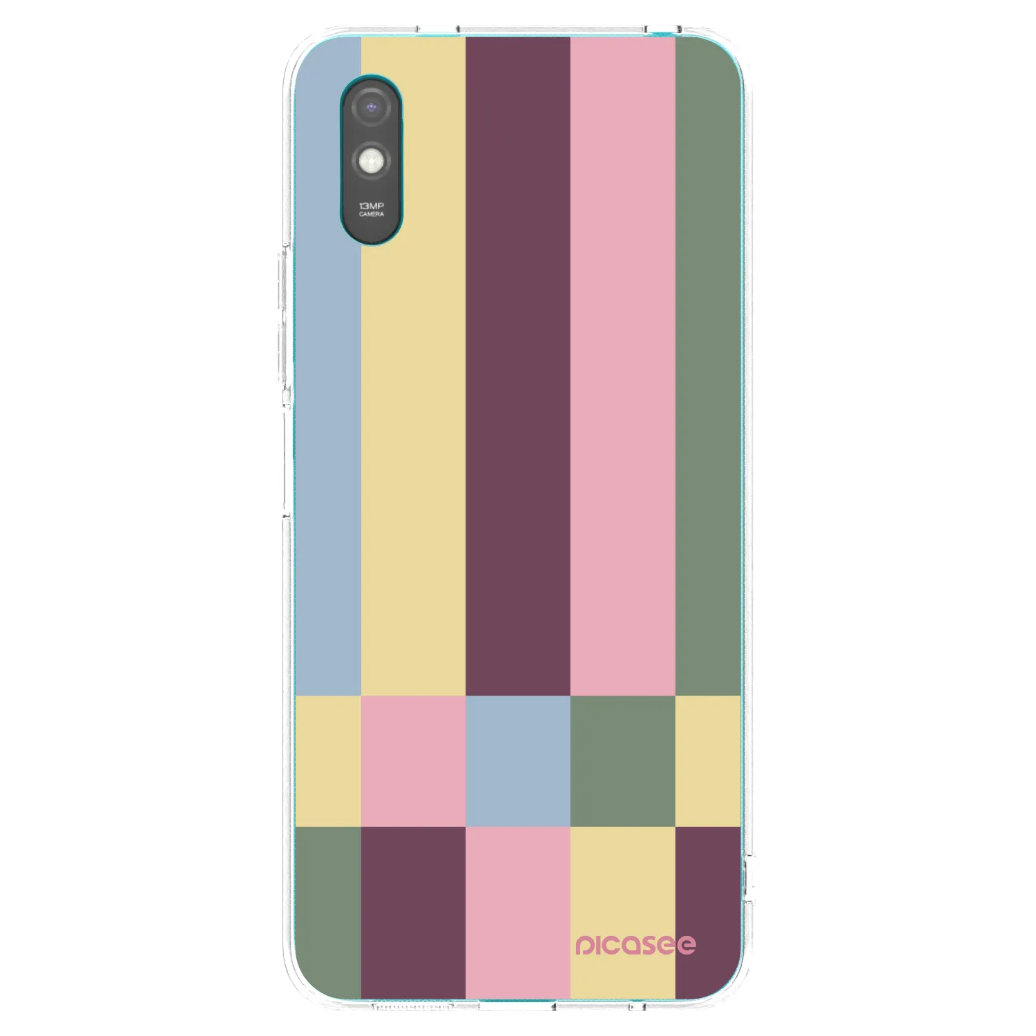 Picasee silikonska prozirna maskica za Xiaomi Redmi 9A - Lobby tiles