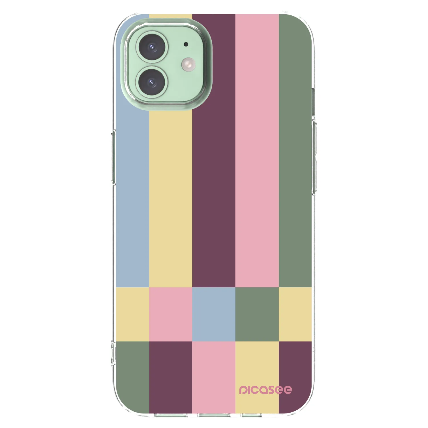 Picasee silikonska prozirna maskica za Apple iPhone 12 - Lobby tiles