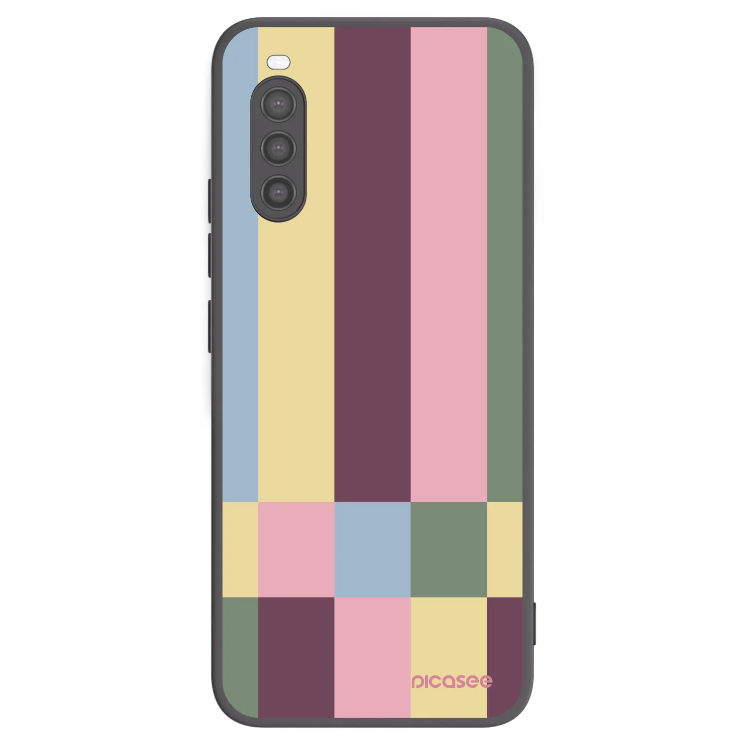 Picasee crna silikonska maskica za Sony Xperia 10 II - Lobby tiles