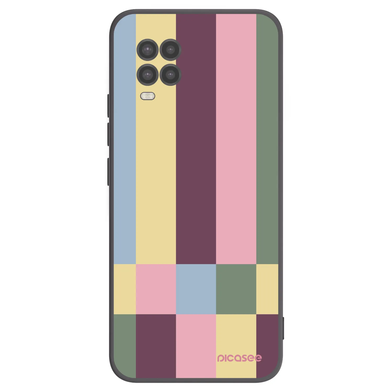 Picasee crna silikonska maskica za Xiaomi Mi 10 Lite - Lobby tiles